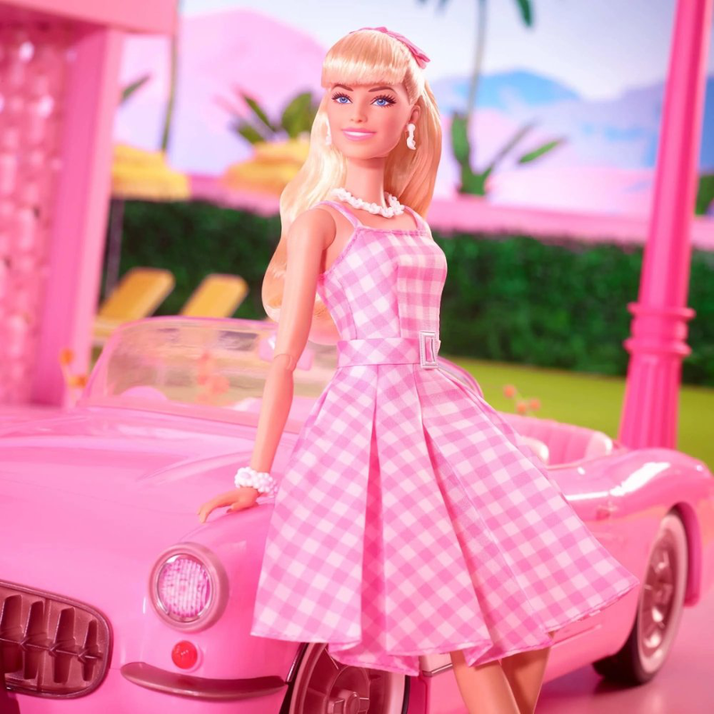 Mattel barbie&reg; the movie &sigma;&upsilon;&lambda;&lambda;&epsilon;&kappa;&tau;&iota;&kappa;ή &kappa;&omicron;ύ&kappa;&lambda;&alpha; pink gingham dress hpj96, , medium-null