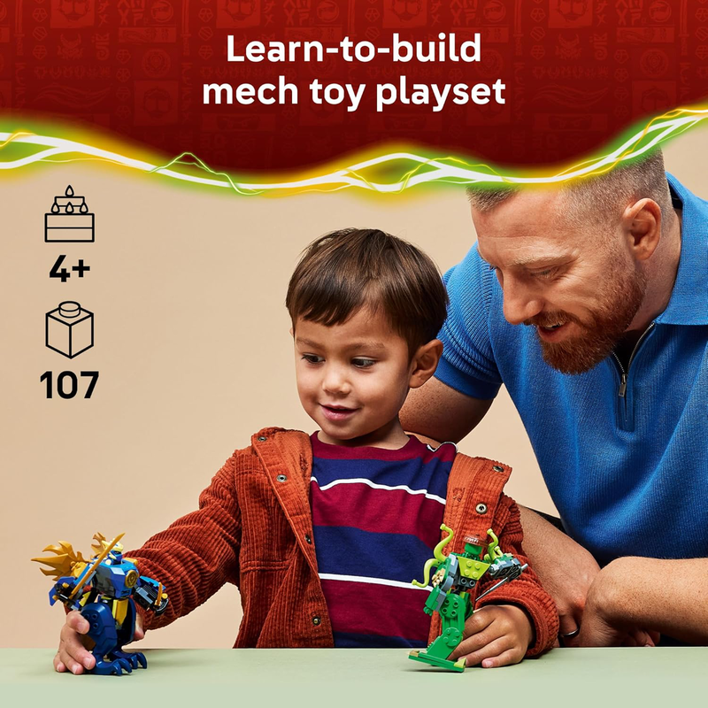 Lego ninjago jay's dragon mech fight, , medium-null