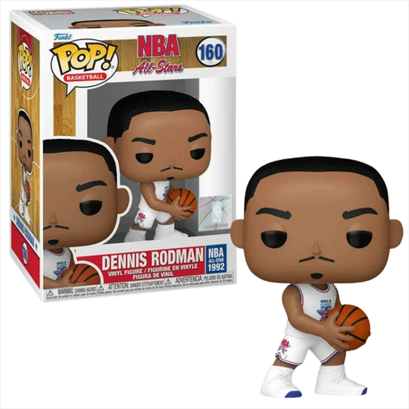 Funko pop! Basketball: nba all stars - dennis rodman 1992 #160 vinyl figure, , medium-null