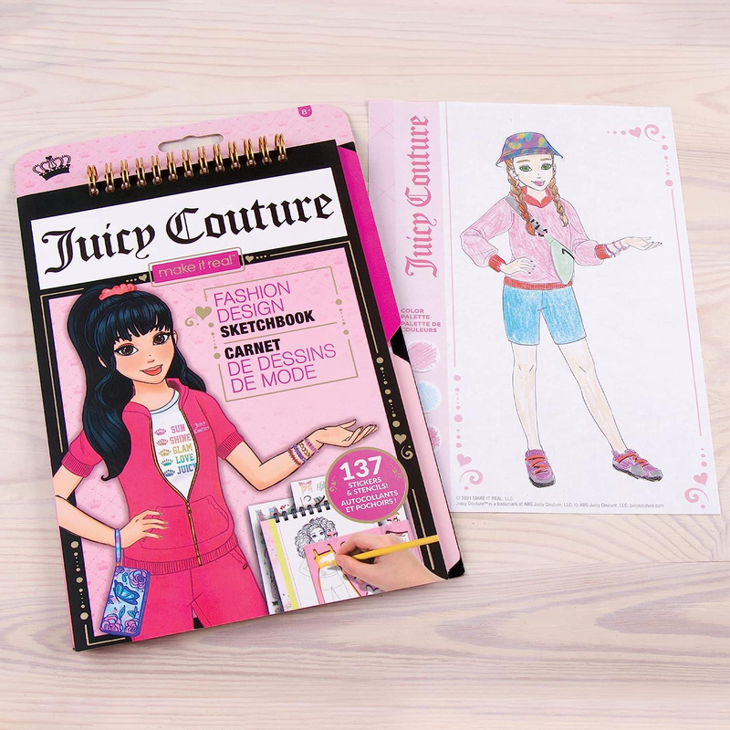 Make it real Juicy Couture fashion sketchbook, , medium image number null