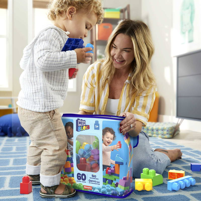 Mega bloks first builders classic building bag &gamma;&iota;&alpha; &eta;&lambda;&iota;&kappa;ί&epsilon;&sigmaf; 12m+ 60&tau;&mu;&chi;, , medium-null