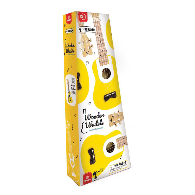 Wooden yellow ukalele 54cm, , medium-null