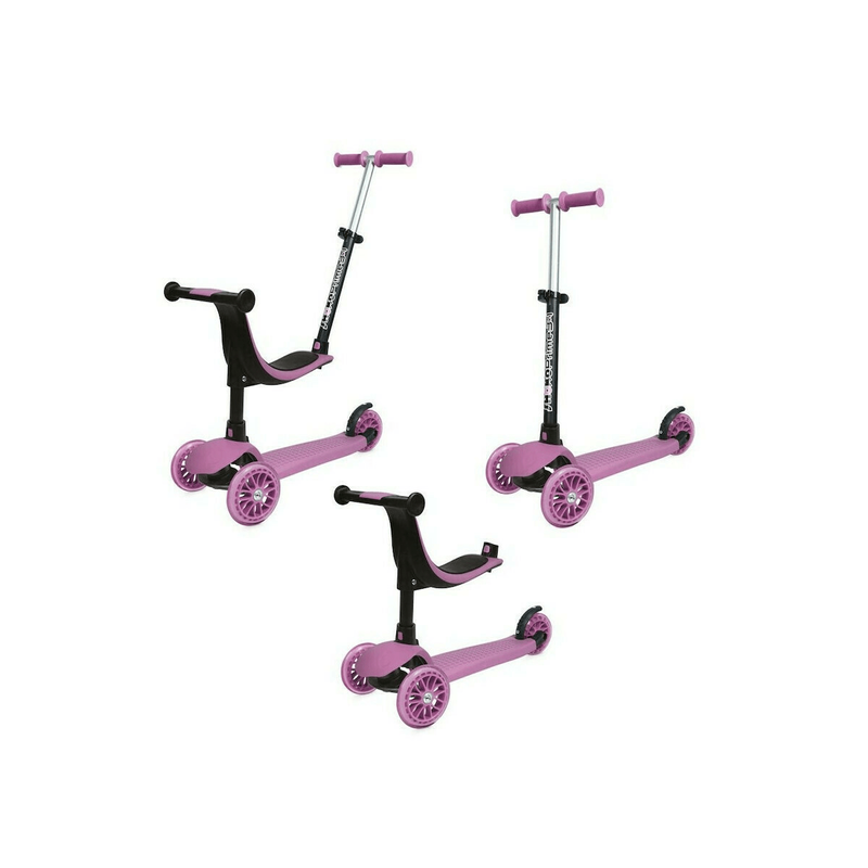 Product image: Shoko kids scooter convertible 3 in 1 pink, , medium-null