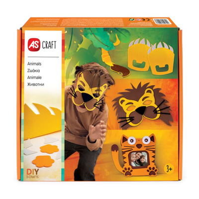 As craft animals with 3 shapes diy 3y+, , medium