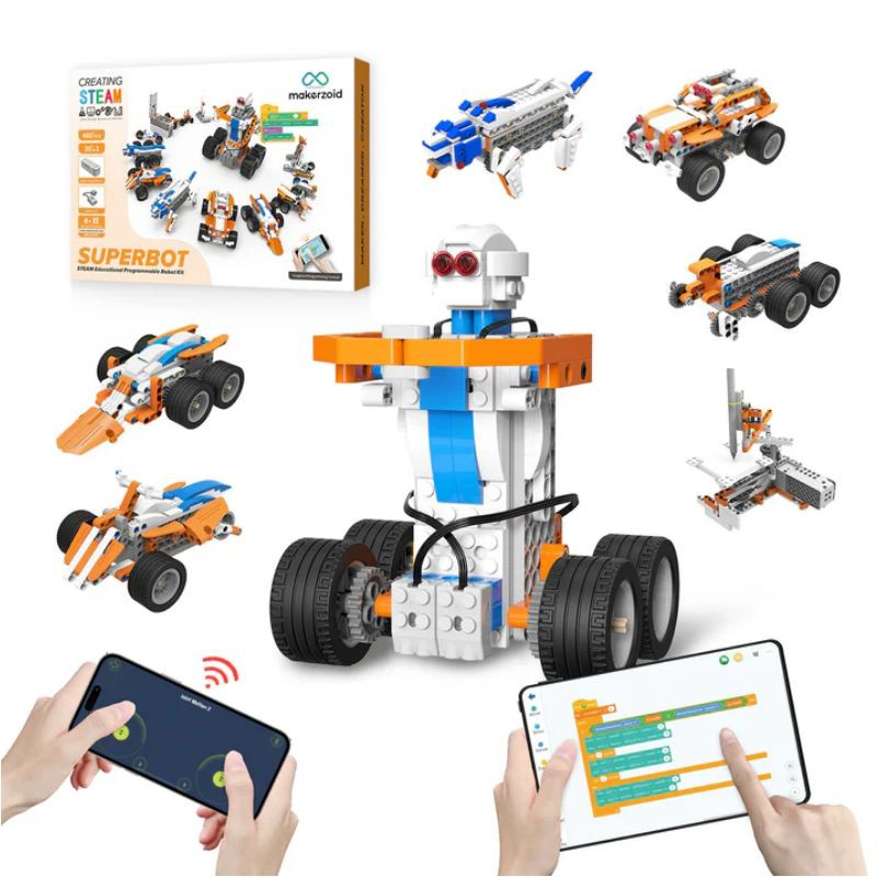 Superbot: 26-in-1 programmable stem robot kit, , medium-null