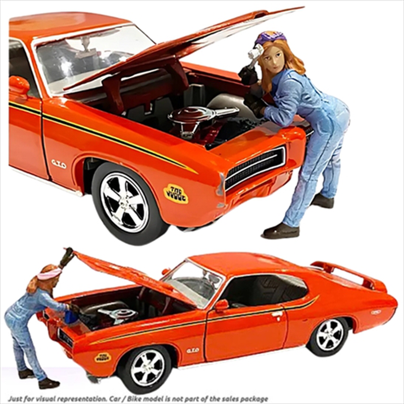American diorama 1/18 retro female mechanic i, , medium-null
