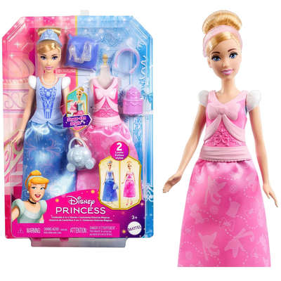 Disney princess cinderella 2 in 1 stories doll