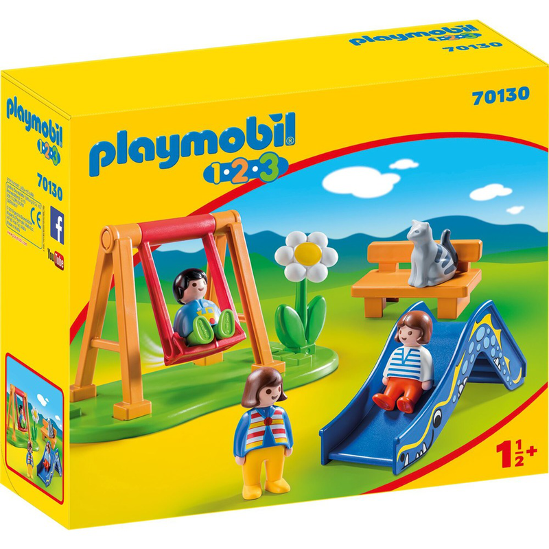 Playmobil 70130  - 1.2.3. Childrens playground toddler playset, , medium-null