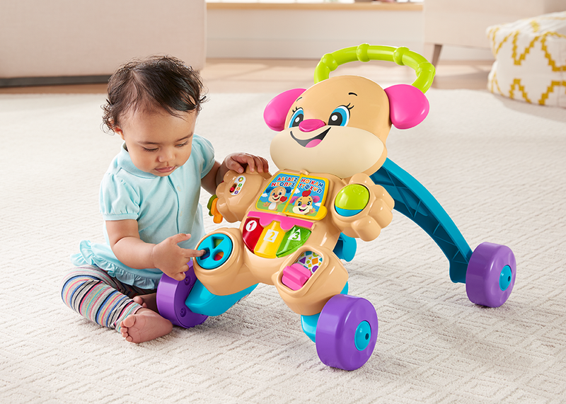 Fisher price educational dog walker pink 6-36m, , medium-null