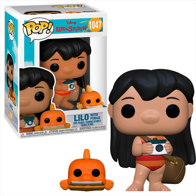 Funko pop! Disney: lilo and stitch - lilo with pudge #1047 vinyl figure, , medium-null