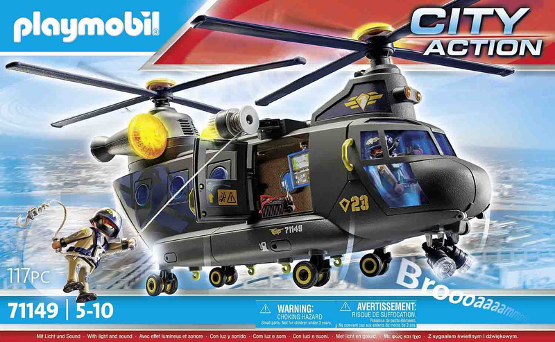 Playmobil tactical police: large helicopter, , medium-null