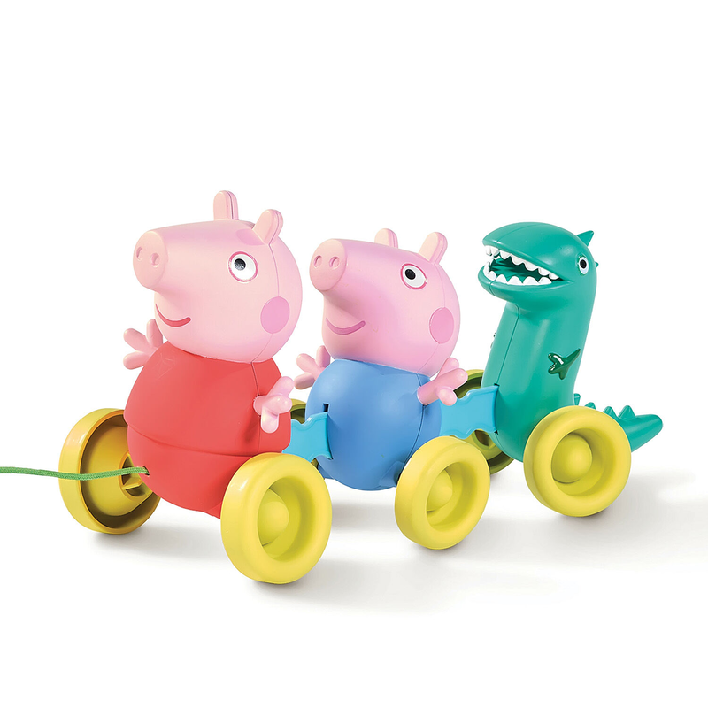 As tomy toomies baby toddler toy pull along peppa for 18+ months 73527, , medium-null