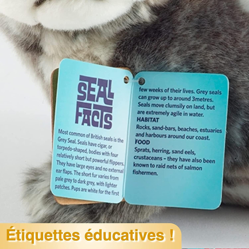 Living nature large duck 35cm soft toy, , medium-null