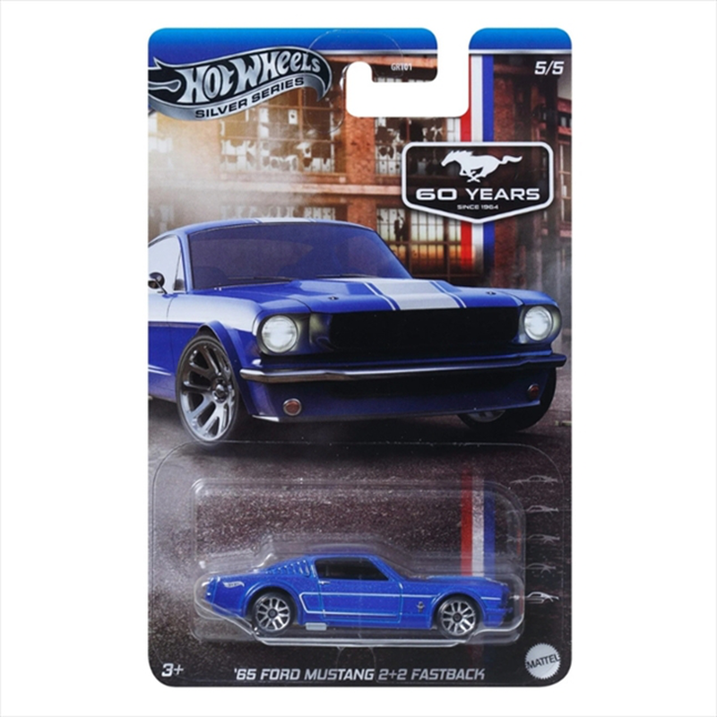 Mattel hot wheels 1/64 -  ford mustang celebration - 1965 ford mustang 2+2 fastback 5/5 jby49, , medium-null