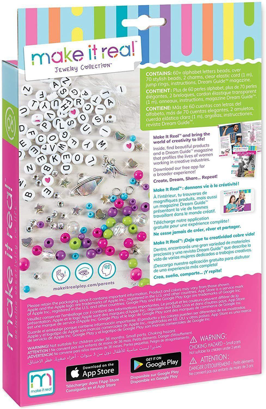 Product image: Make it real block 'n’ rock jewellery charm bracelets making kit-null