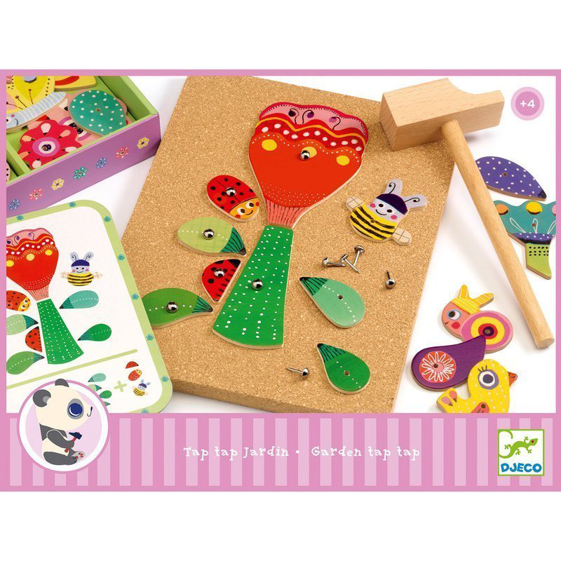 Djeco hammer and pins garden for ages 4+ 40pcs, , medium-null