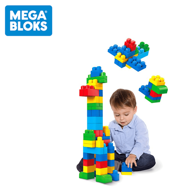 Mattel mega bloks first builders big building bag for ages 12m+ 80pcs, , medium-null