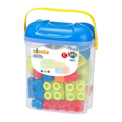 Soft building blocks 40 pieces - luna, , medium