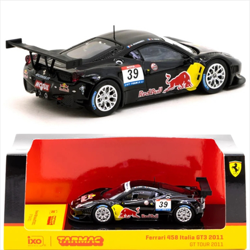 Product image: Tarmac 1/64 2011 ferrari 458 italia gt3 #39 s. Loeb/b.hernandez gt tour, blue, , medium-null