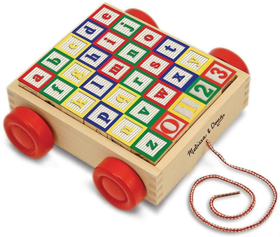 Melissa & doug 11169 classic abc block cart, , medium