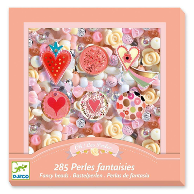 Fancy beads - hearts, , medium