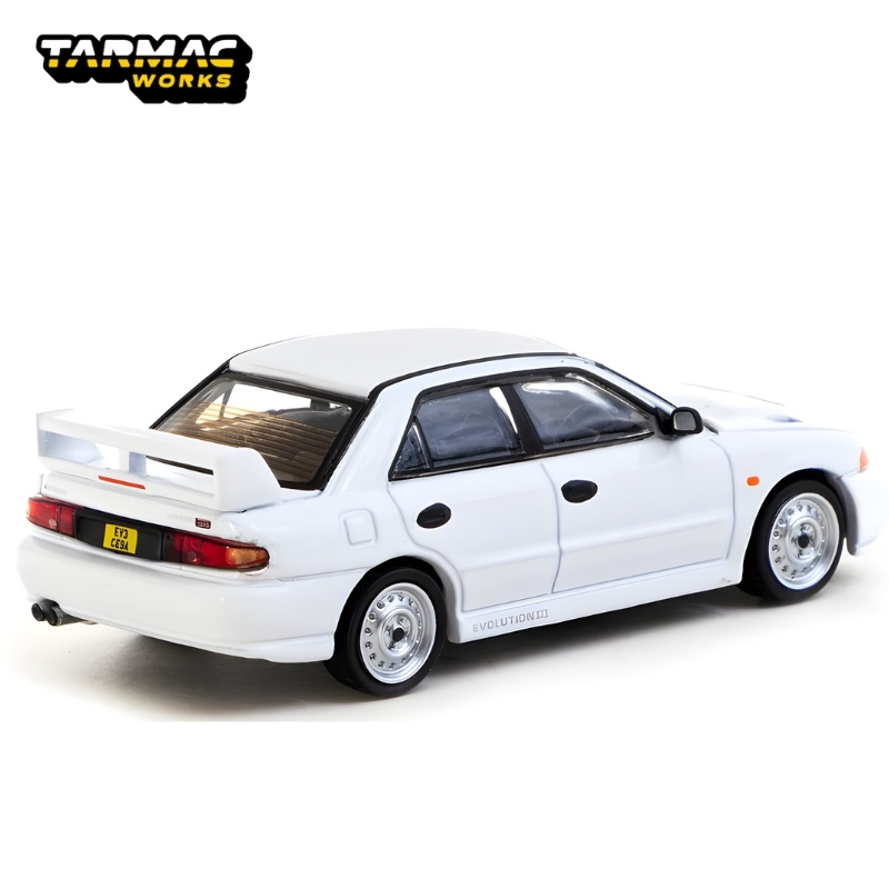 Tarmac 1/64 mitsubishi lancer rs evolution III, white, , medium-null