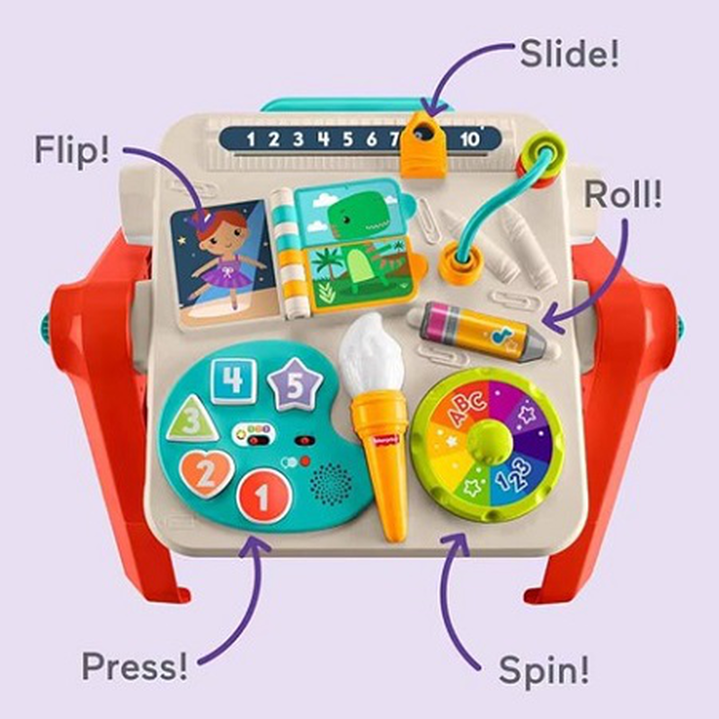 Fisher price laugh & learn 4in1 activity table & easel 6m+ jlm96, , medium-null
