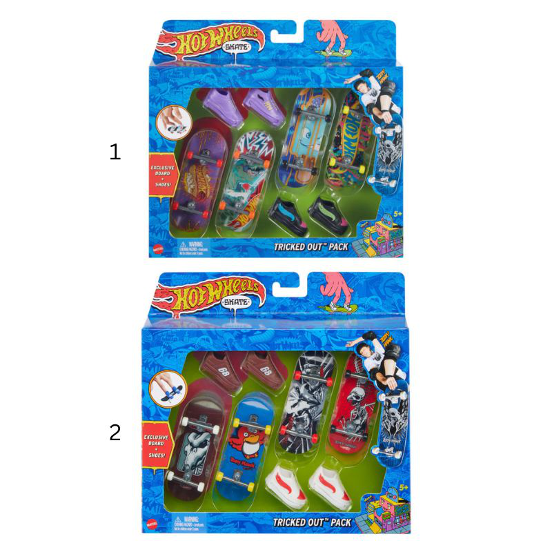 Hot wheels skate fingerboards  skate shoes multipack hgt84, , medium-null