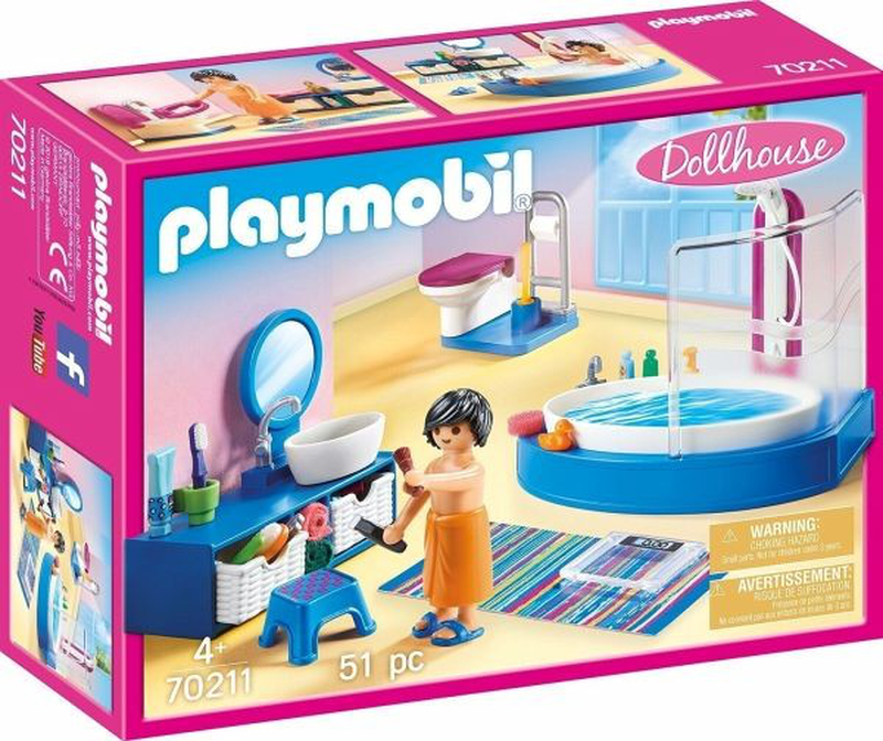 Playmobil 70211 bathroom with tub, , medium image number null