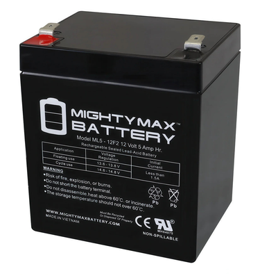 Mighty max 12v 7.2ah battery