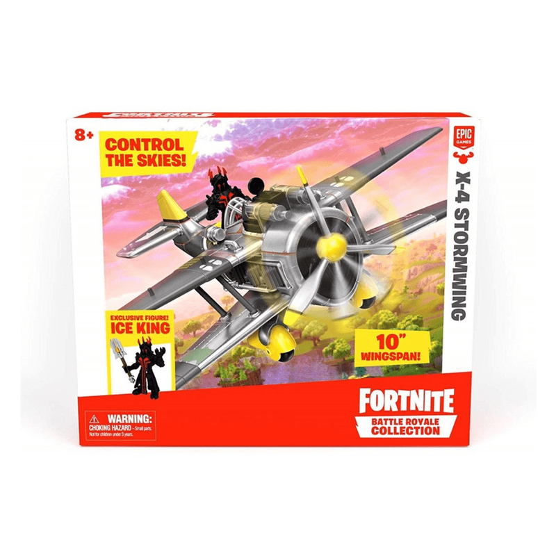 Fortnite battle royale collection: x-4 stormwing plane and ice king figure, , medium-null