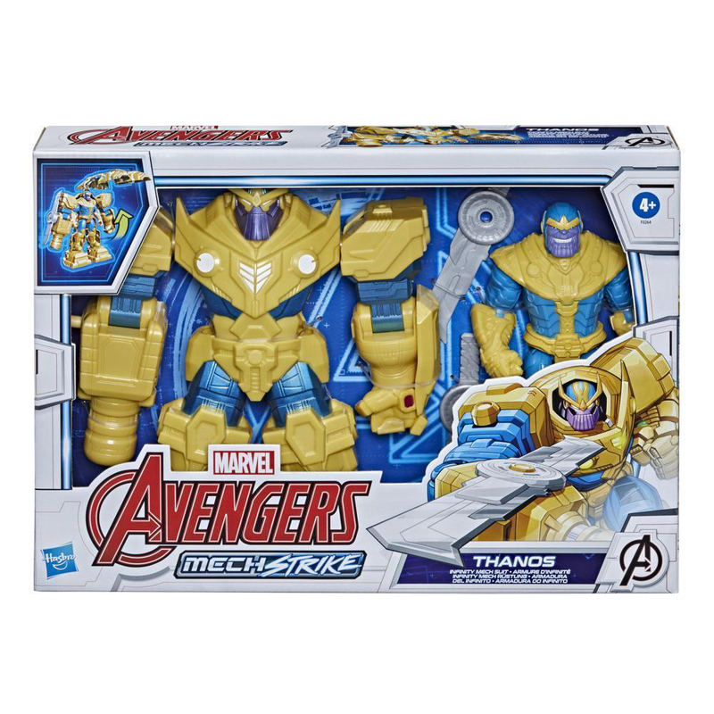 Marvel avengers mech strike 7-inch infinity mech suit thanos, , medium image number null