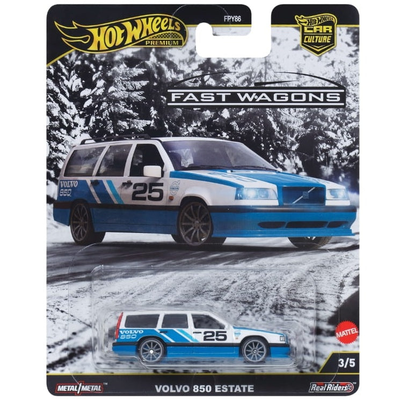 Hot wheels 1:64 volvo 850 estate – car culture premium hw fast wagons jbk68 fpy86, , medium