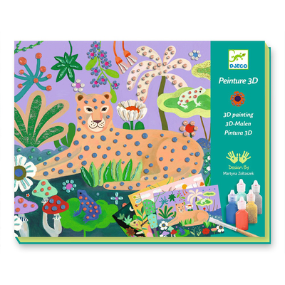 Tropical forest painting