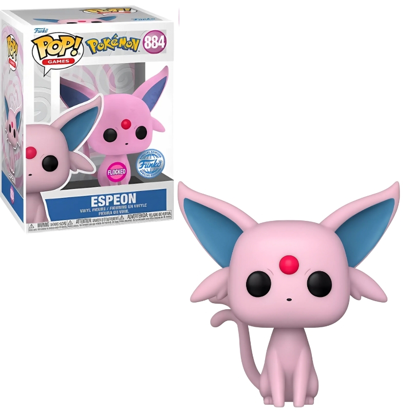 Funko pop! Games: pokemon -  espeon flocked #884 special edition vinyl figure, , medium-null
