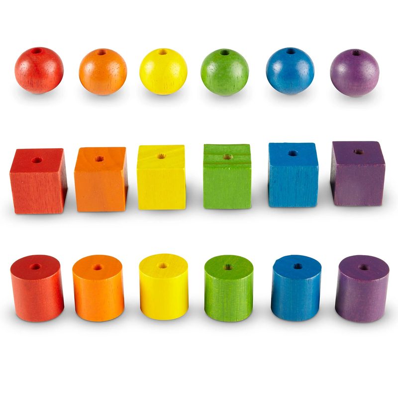 Learning resources beads & pattern cards activity set, , medium-null