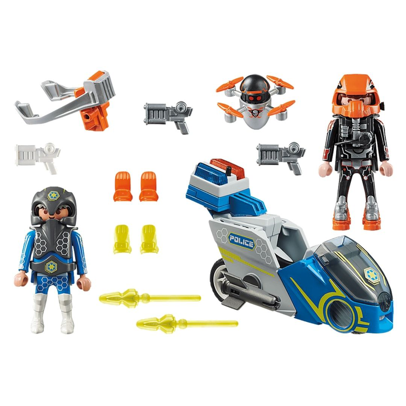 Playmobil 70020 galaxy - police bike, , medium-null