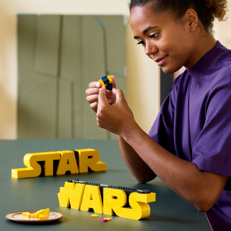 Lego brick-built star wars logo 75407 for ages 18+ 700pcs, , medium-null