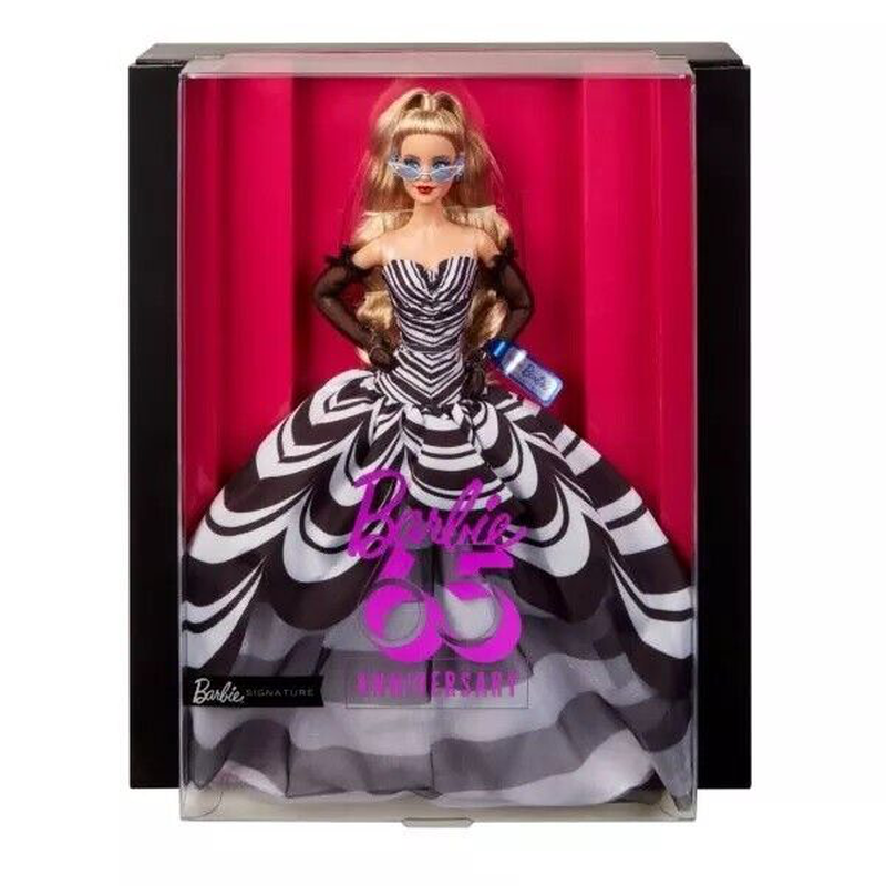 Mattel barbie 65th blue sapphire anniversary doll, , medium-null