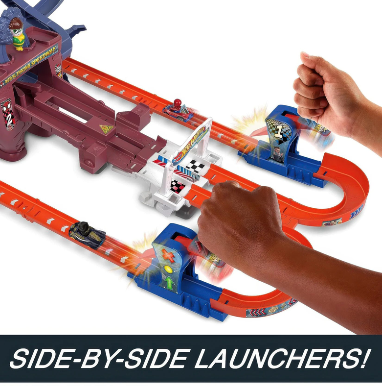 Hot wheels racerverse spider-man's web-slinging speedway, , medium-null
