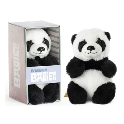 Living nature babies an577 panda cub 17cm soft toy, , medium