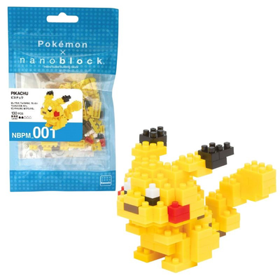 Bandai nanoblock : pokemon - pikachu building block figure nbpm001