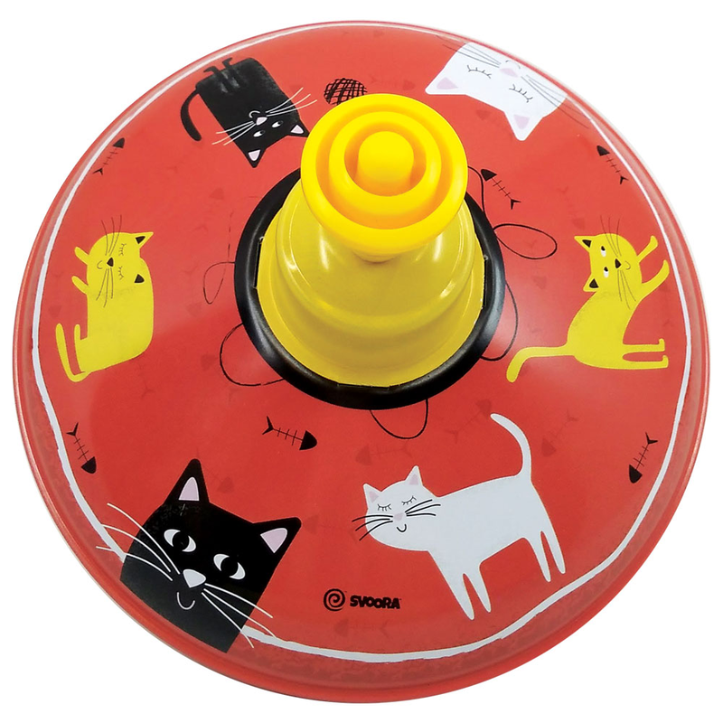 Svoora medium humming tin top 'house animals: cats', , medium image number null