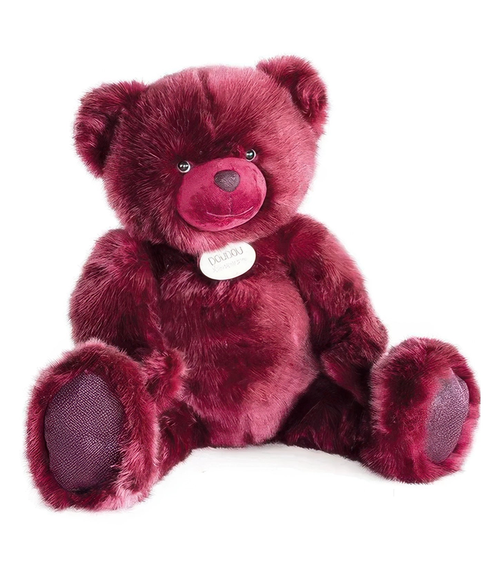 Doudou plush bear rosewood collection 80cm, , medium-null
