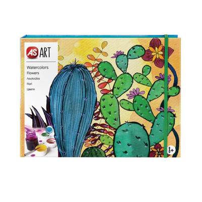 As art watercolors flowers 8y+, , medium
