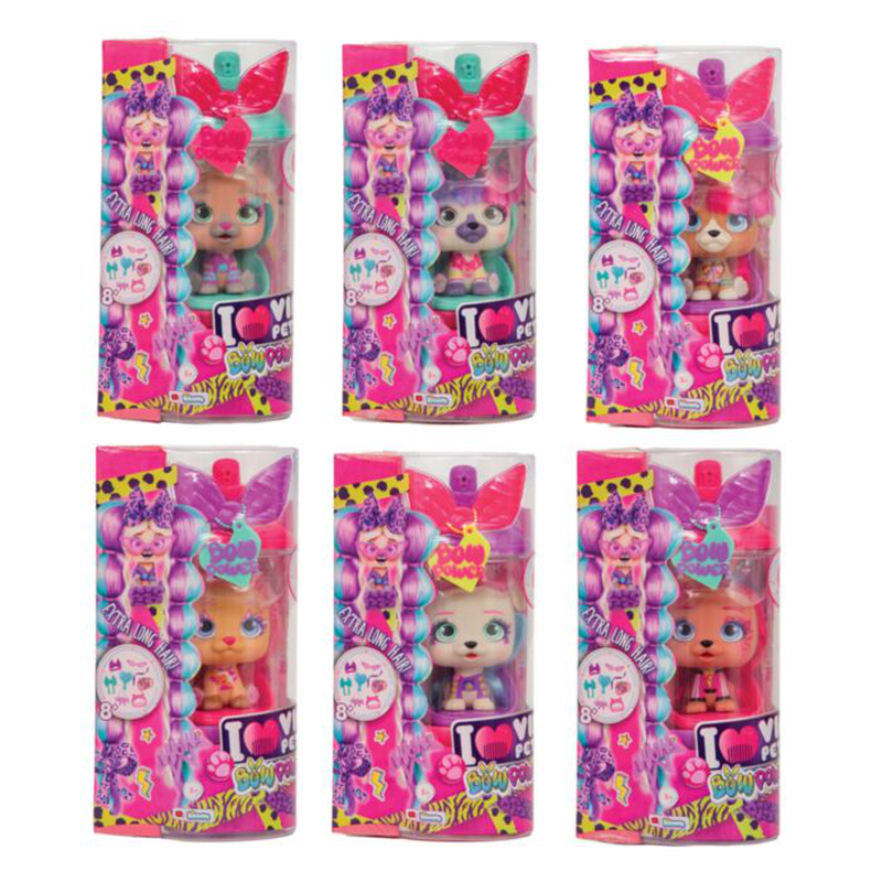 As vip pets series 3 bow power collectible doll with extra long hair 71496 3y+, , medium-null