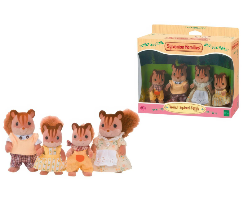 Sylvanian families walnut squirrel family, , medium-null