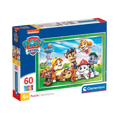 As clementoni kids puzzle super color nickelodeon paw patrol 60 pcs 4y+ 26071, , medium