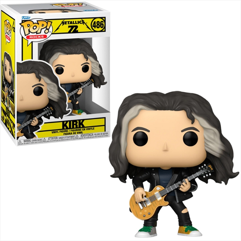 Funko pop! Rocks: metallica 72 - kirk #486 vinyl figure, , medium-null