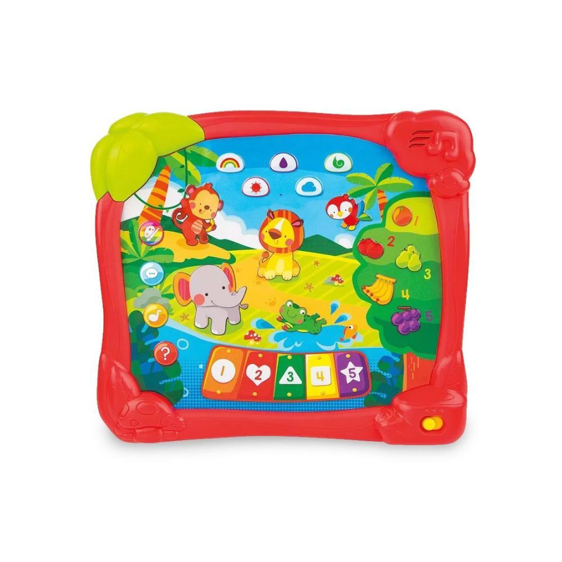 Product image: Winfun διαδραστικός πίνακας μάθησης jungle friends με ήχους ζώων και φρούτων, , medium-null